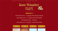 Desktop Screenshot of domweselnyalfa.pl